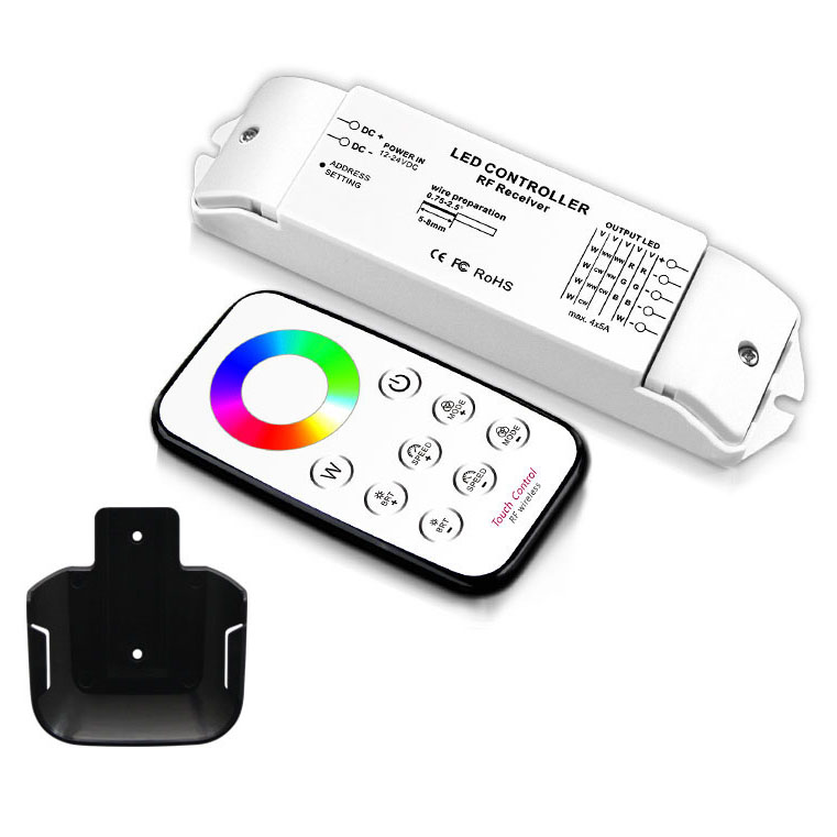 DC12V-DC24V Constant Voltage RGBW Controller T4+R4